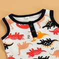 thumbnail image 4 of Boys Sets Letter Crew Neck Sleeveless Vest Tree Shorts, 4 of 6