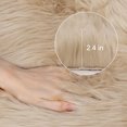 thumbnail image 4 of Unique Bargains Soft Faux Sheepskin Fur Solid Plush Area Rug Carpet Pad for Bedroom Floor Mats Rectangle, 4 of 8