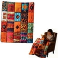 thumbnail image 4 of Printing Throw Blanket for Couch, Sofa, Car, Bed, Diamond Stitchs Patterns Flannel Blanket, 4 of 5