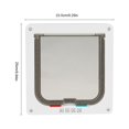 thumbnail image 3 of Lockable Dog Cat Kitten Door 4 Way Lockable Pet Door Pet Security Flap Door Pet Cat Dog Gate Door L 4 Way Lockable Pet Cat Small Dog Flap Door For Pet Care, 3 of 8