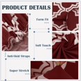 thumbnail image 4 of CHOK Housse de Sofa Extensible en Spandex pour Causeuse Fleur Rouge Moyen, 4 of 6