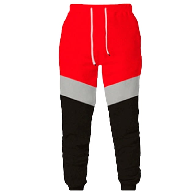 Styesk Men's Pants Men's Spring And Winter Fashion Color Match Casual Sports Popular Sweatpants Pants