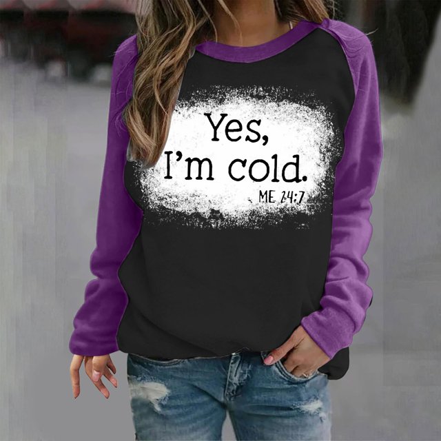 50 % de Rabais Liquidation Chandail en Molleton Surdimensionné pour Femmes 2023 T-shirt Imprimé Manches Longues Blouse Col Rond Hauts Décontractés Chandail en Molleton