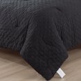 thumbnail image 5 of JML 3 Piece Queen Comforter Set - All Season 480GSM Down Alternative Comforter, Black, 5 of 5