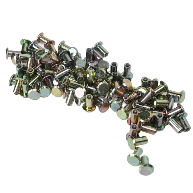 Vehicle Tire Studs, Easy Installation Anti Slip Wheel Tyres Studs Galvanized Black 100PCS Universal For ATV For Bike