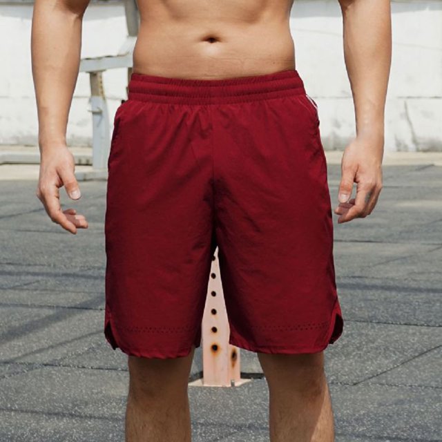 Shorts de Course pour Hommes Shorts pour Hommes Été Shorts Décontractés pour Hommes Shorts de Basketball pour Hommes Shorts pour Hommes Taille Extensible Shorts de Plage pour Hommes (Rouge,m)