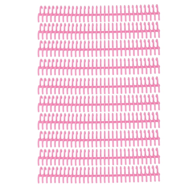 Loose Leaf Binding Spine, Wear Resistant PP Paper Binding Tool 30 Holes 22mm Inner Diameter Reusable For Office Pink