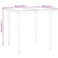 thumbnail image 4 of vidaXL 3 Piece Garden Dining Set Black Steel and Textilene, 4 of 4
