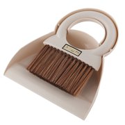 Fridja Mini Dustpan and Brush Set, Portable Small Broom with Dust Pan Handheld Hangable Broom and Dust Pan for Cleaning Desktops, Home, Kitchen, Table, Keyboards, Office, Car