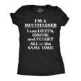thumbnail image 1 of Womens Funny T Shirts Im A Multitasker Sarcastic Novelty Tee for Ladies (Heather Black - Im A Multitasker) - XXL, 1 of 3