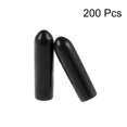 thumbnail image 2 of Uxcell Rubber End Caps Vinyl Round End Cap Cover Screw Thread Protectors for Screw 200Pcs Black 3mm, 2 of 4