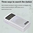 thumbnail image 5 of Mini Pocket FM AM Radio Orange Backlight LCD Display Radios, 5 of 5