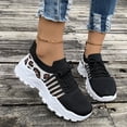 thumbnail image 2 of Leopard Chunky Walking Shoes for Women Comfortable Mesh Memory Foam Workout Tennis Running Sneakers, 2 of 6