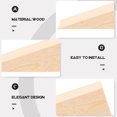 thumbnail image 2 of SEWACC 5Pcs Wide Furniture Shims Light Brown Wood Stabilizing For Home Use, 2 of 7