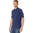 thumbnail image 2 of Hanes Men`s X-Temp Fresh IQ Pique Polo, S, Navy, 2 of 2