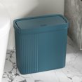thumbnail image 4 of Meitianfacai Bathroom Trash Can With Lid Garbage Can With Press Lid Plastic Wastebasket With Popup Lid For Toilet Office Bedroom Living Room, 4 of 6