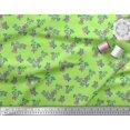 thumbnail image 2 of Soimoi Georgette Viscose Tissu Feuilles & Rose Imprimé Floral 1 Yard 42 Inch Wide, 2 of 3
