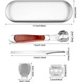 thumbnail image 3 of GHSDFBB Auxsoul 13 Pcs Foot Care Callus Remover, Foot Scraper Callus Pedicure Kit Heel Razor Callus Shaver Sets Include Hard Skin Remover Wood Handle,Blades,Storage Box,Pedicure Knife For Re, 3 of 7