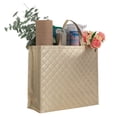 thumbnail image 4 of Walmart Large Quilted Reusable Shopping Bag, Grocery Tote Bag, Gold, 4 of 7