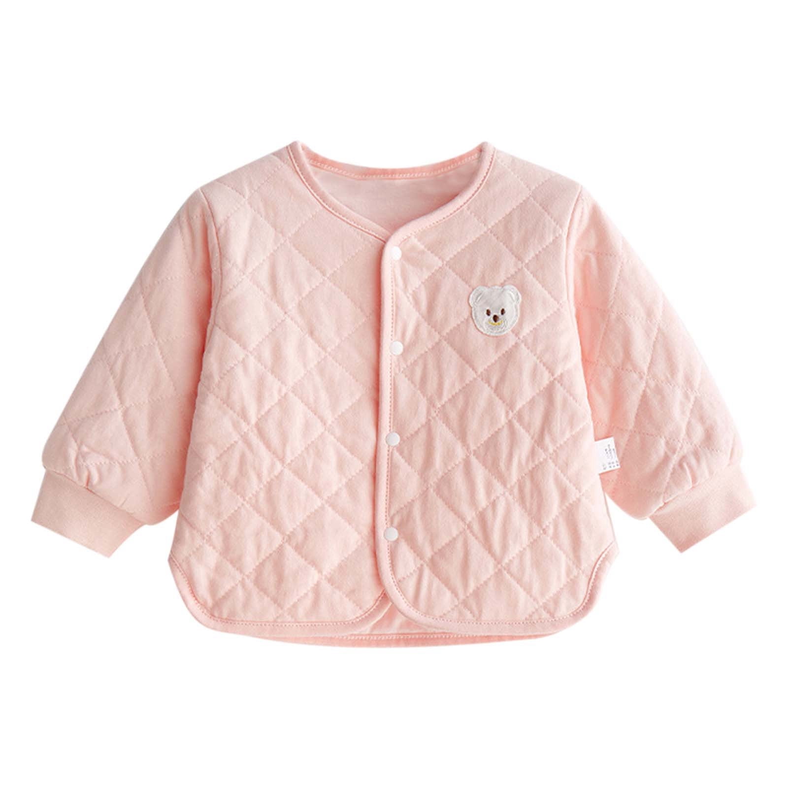 Girls Down Coat Lightweight Winter Jacket Fashionable Button Design Warm Snowsuit Outerwear for Kids