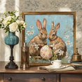 thumbnail image 3 of Honganda Easter Photo Frame Ornament Bunny Easter Egg Pattern Wooden Decorative Picture Frame for Desktop Wall Home Holiday Decor, 3 of 7