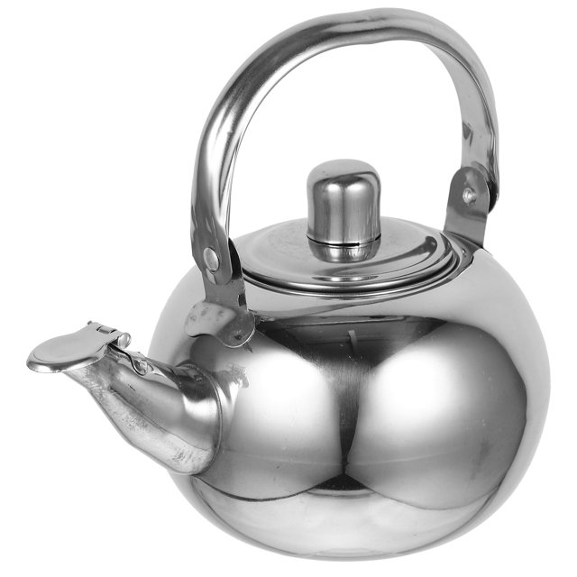 UPOUART Stainless Steel Tea Kettle with AntiScald Handle and Filter for Convenient Storage Silver 2.5L