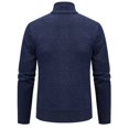 thumbnail image 3 of KIHOUT Winter Warm Coats Gentleman Long Sleeve Capless Solid Color Zipper Fashion Fallow Commuting Coat,Size L-3XL, 3 of 4