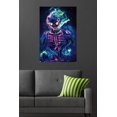 thumbnail image 4 of Wumples - Neon Skeleton Wall Poster, 22.375" x 34", 4 of 4
