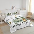 thumbnail image 3 of Erosebridal Happy Camping Bedding Sets Full with Comforter, RV Camper Duvet Insert, Cartoon Camp Decor, Reversible, 3 of 7