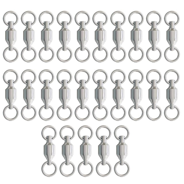 25Pcs Ball Bearing Fishing Swivel Line Connector Connectors Corrosion 2