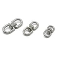 thumbnail image 4 of Character Ring Fishing Tackle Accessories 2pcs Fish Tool Keyring Silver Camping M4/M5/M6 Durable Stainless Steel Swivel, 4 of 11