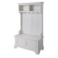 thumbnail image 1 of Homestyles Arbre de Hall en Bois Naples en Blanc Cassé, 1 of 26