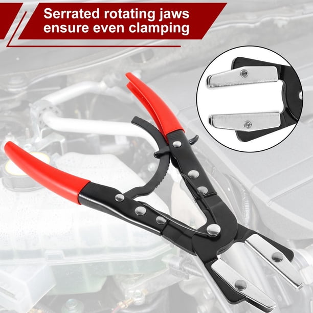 3-Piece Hose Pinch Off Pliers Set – 8, 10 & 12 Inch Locking Ratcheting Clamps For Coolant, Fuel & Radiator Hoses