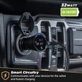 thumbnail image 2 of Scosche CPDCA32-RP PowerVolt 32W Certified 3.0 USB-C & USB-A Fast Car Power Delivery Adapter Black, 2 of 5
