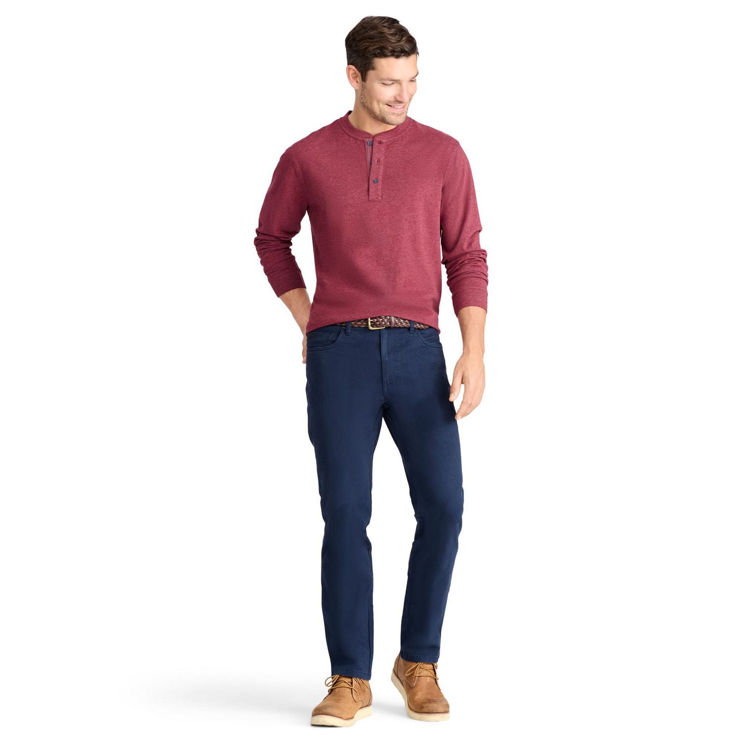 IZOD MENS STRETCH TWILL 5 POCKET PANT