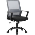 thumbnail image 1 of BestOffice Home Office Chair Ergonomic Swivel Rolling Executive Lumbar Support Task Adjustable Stool, Grey, 1 of 7