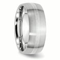 thumbnail image 4 of Cobalt Sterling Silver Inlay Satin 8mm Band Size 7.5, 4 of 6