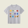 thumbnail image 2 of Kcodviy Tout-Petits Enfants Été Planète Petits Garçons Hauts Imprimés Garçons Filles Décontracté Taille Moyen Hauts Col Rond Manches Courtes Petit Garçon T-Shirt Hauts, 2 of 5