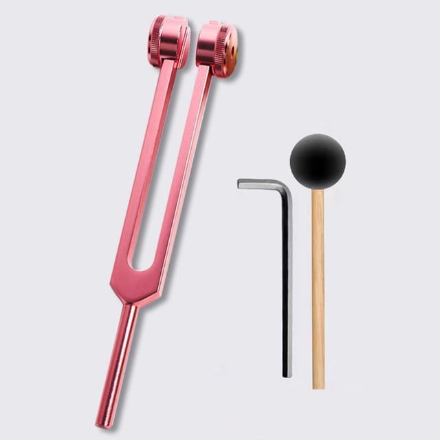 Meitianfacai 128 Hz Tuning Fork Sound Meditation, Pink