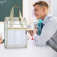 thumbnail image 2 of Cameland Handheld Book Bag Thickened Tutoring Bag Elementary School Tutoring Bag Double-layer Large Capacity Mesh Textbook Storage Bag, 2 of 7