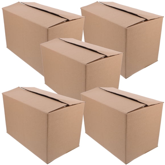 5 Pcs Practical Packaging Boxes Packing Boxes Moving Packing Cartons for Storage