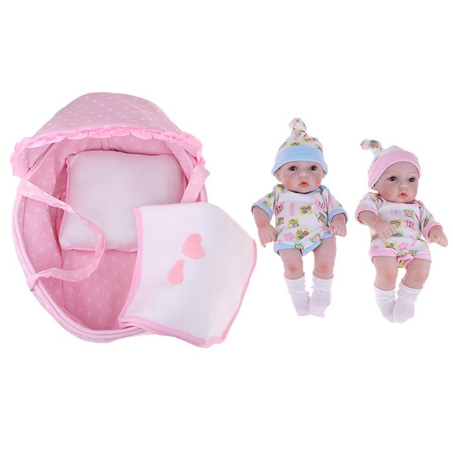 Tachiuwa Kit Réaliste 11 Pouces Nouveau-Né Poupée en Silicone Souple avec Couverture