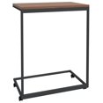 thumbnail image 3 of vidaXL Table d'Appoint avec Roulettes Noir 55x35x70 cm Bois Manufacturé, 3 of 4