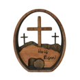 thumbnail image 1 of Wooden Cross Tiered Tray Easter Eggs, 1 of 1
