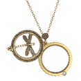 thumbnail image 2 of Maytalsory Pendentif Loupe 5x Vintage Libellule Dame Squelette Collier Style A 1Ensemble, 2 of 6