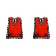 thumbnail image 3 of maskred Femmes de la Mode Plage Vacances Robe Boho Ethnique Élégante Robe en Vrac Orange 2Set, 3 of 6
