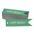 thumbnail image 1 of Inkdotpot Real Silver Foil Happy Holiday Tags Favor Hang Paper Tags 50 Pieces, 1 of 6