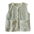 thumbnail image 1 of Women's Thick Fleece Loungewear with Solid Color and Warm Pockets for Winter, 1 of 3