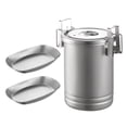 thumbnail image 3 of Elodie Casserole de Camping Batterie de Cuisine Ustensiles de Cuisine Portable Robuste Marmite à Soupe en Acier Inoxydable Type A, 3 of 8