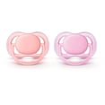 thumbnail image 3 of Philips Avent Ultra Air Pacifier, 0-6 months, pink/peach, 2 pack, SCF245/20, 3 of 4